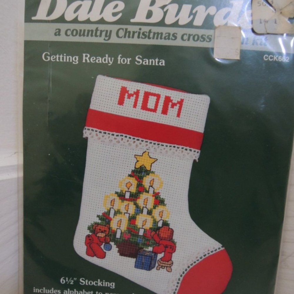 Dale Burdett Country Christmas Cross Stitch Kit Getting Ready For Santa Stocking